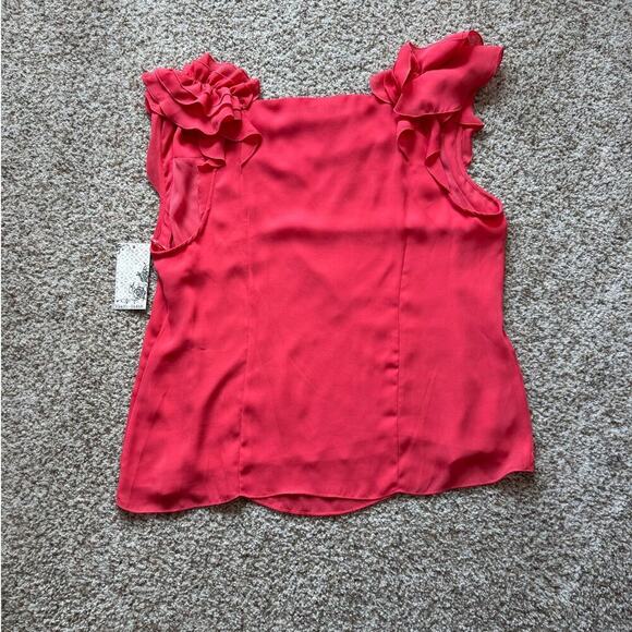 NWT - Black Rainn sleeveless blouse size Women's XL; Orange/Red - Picture 6 of 9